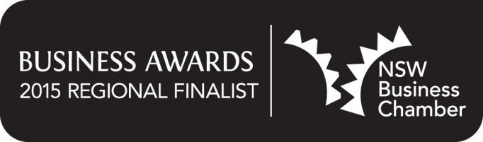 NSW Business Chamber Business Awards 2015 Regional Finalist badge