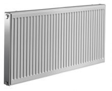 White hydronic panel radiator for wall mounting