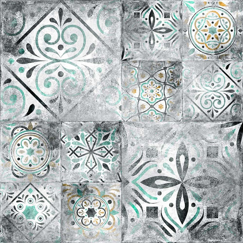 Digital kitchen or washroom ceramic wall tiles, in multi colors.