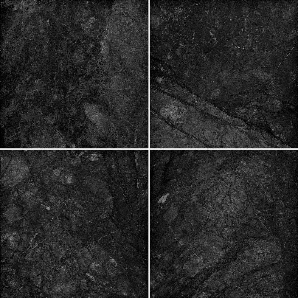Four different black marble texture (high res)