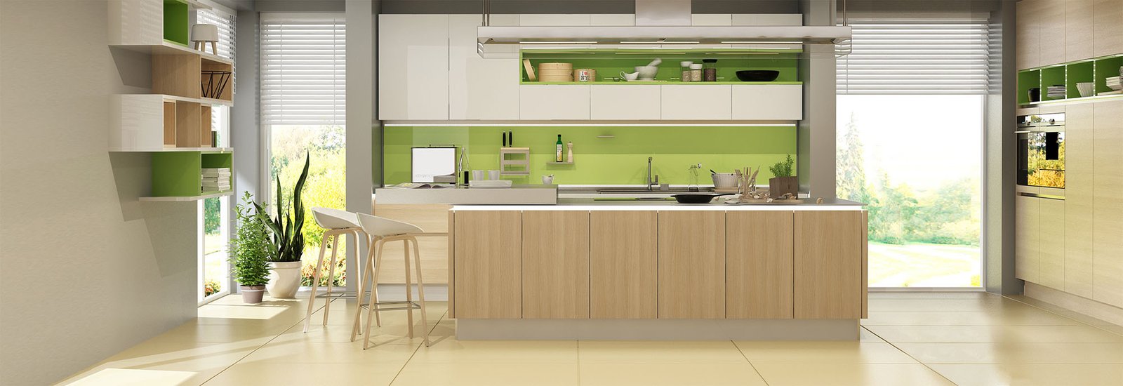 Modern interior of a house. 3d rendering.