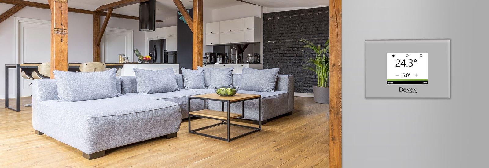 Modern interior of a house. 3d rendering.